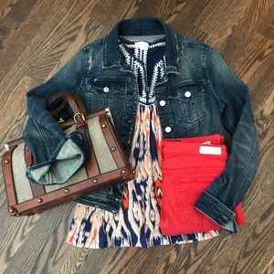 Meadow Rue Anthropologie flowing tank top XS